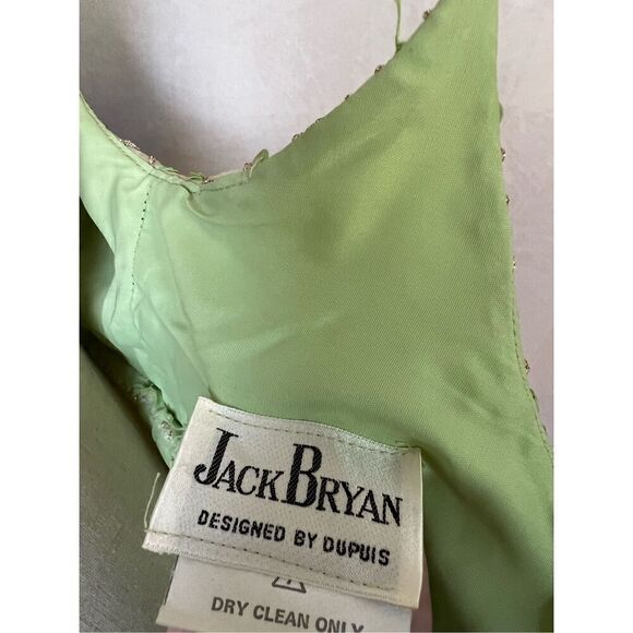 Vintage 1960s GreenโEveningโDressโGown - Picture 8 of 9